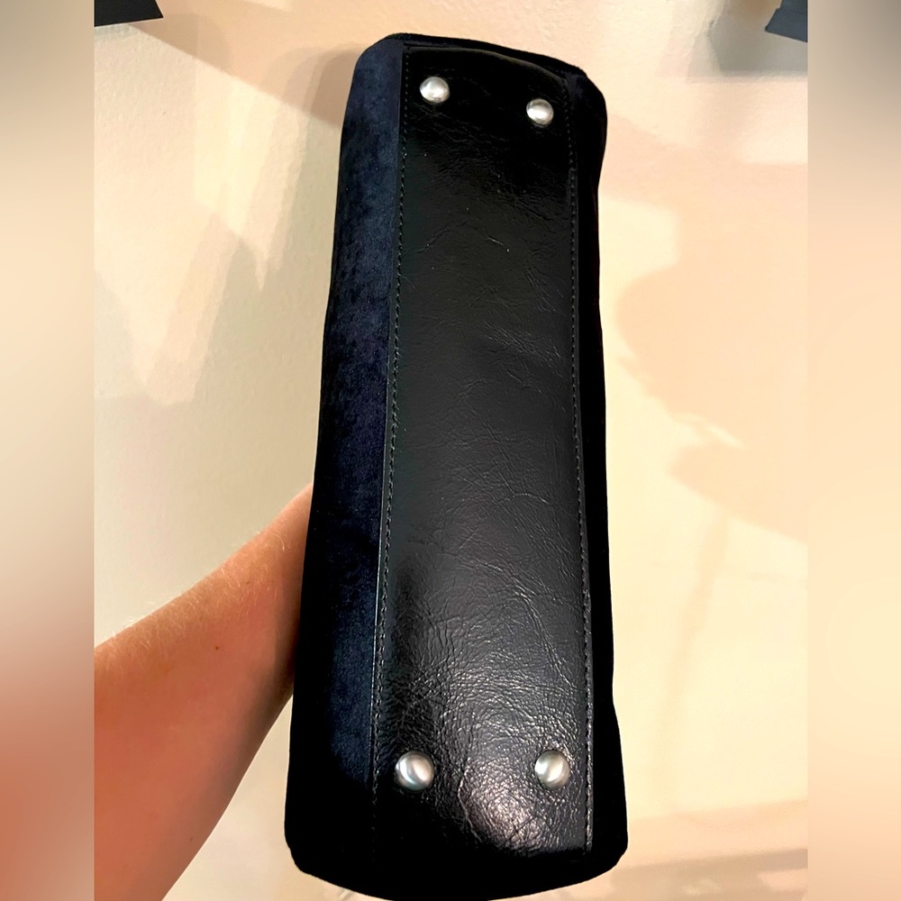 Patricia Nash Mia Frame Black Velvet & Leather Kiss L… Gem